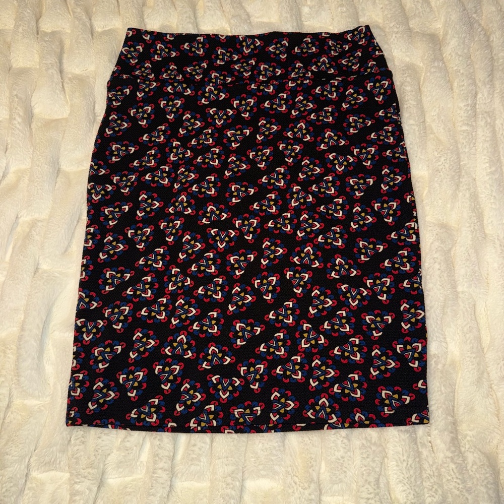 Lularoe Black Patterned Women's Skirt